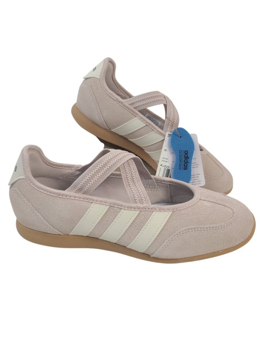 NEW Adidas Barreda Mary Jane Cloudfoam Pink Sportswear Shoes Sz 7 Women's